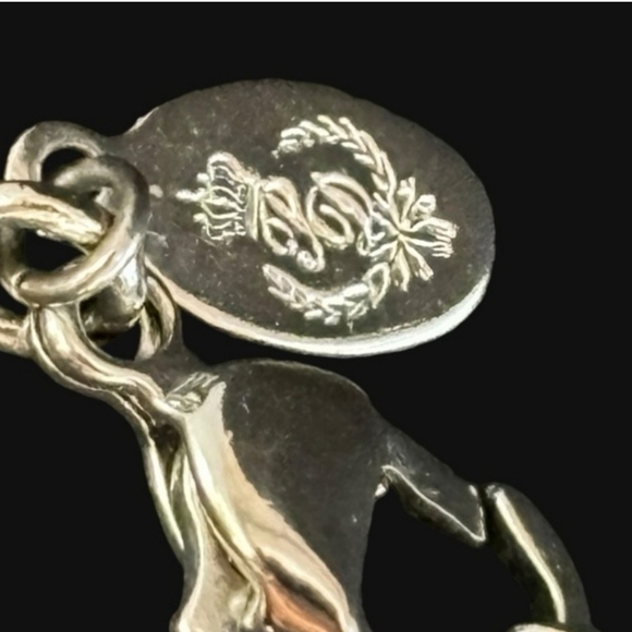 Retired Premier Designs Silver & Gold Two Tone Pendant Necklace - Picture 4 of 9